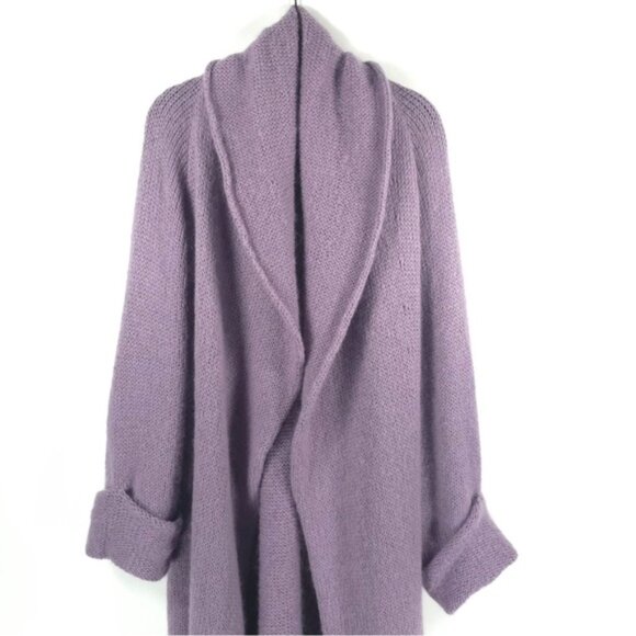 Soft Surroundings WOOL MOHAIR Blend Telluride Topper Duster Knit Cardigan LARGE‎ - Picture 10 of 16